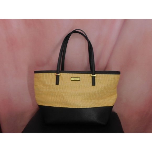 kate spade Handbags - Kate Spade New York Cedar Street Straw Harmony Tote Shoulder Handbag Purse